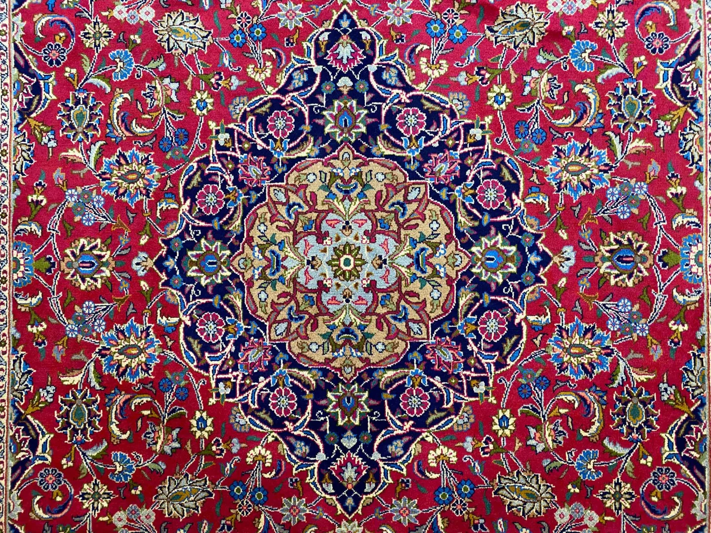 Perserteppich Kashmar 344 x 244 cm Wolle handgeknüpft