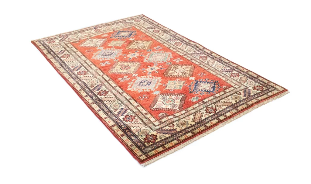 Orientteppich Kazak 185 x 122 cm Wolle handgeknüpft