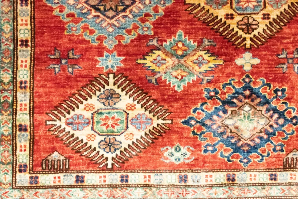 Orientteppich Kazak 185 x 122 cm Wolle handgeknüpft