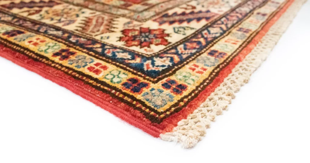 Orientteppich Kazak 185 x 122 cm Wolle handgeknüpft