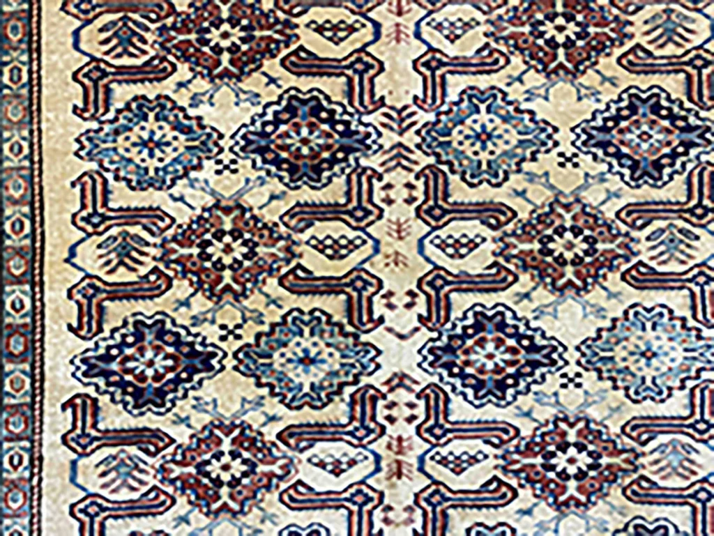 Orientteppich Kazak 218 x 143 cm Wolle handgeknüpft
