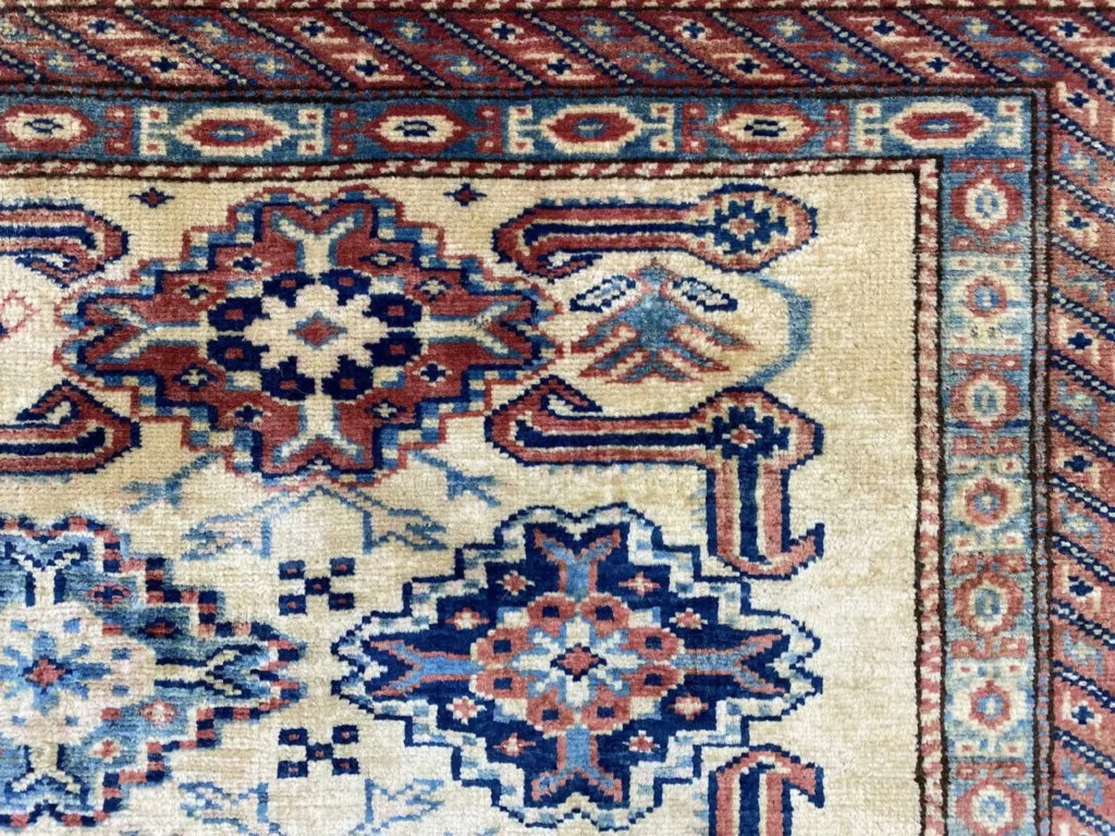 Orientteppich Kazak 218 x 143 cm Wolle handgeknüpft
