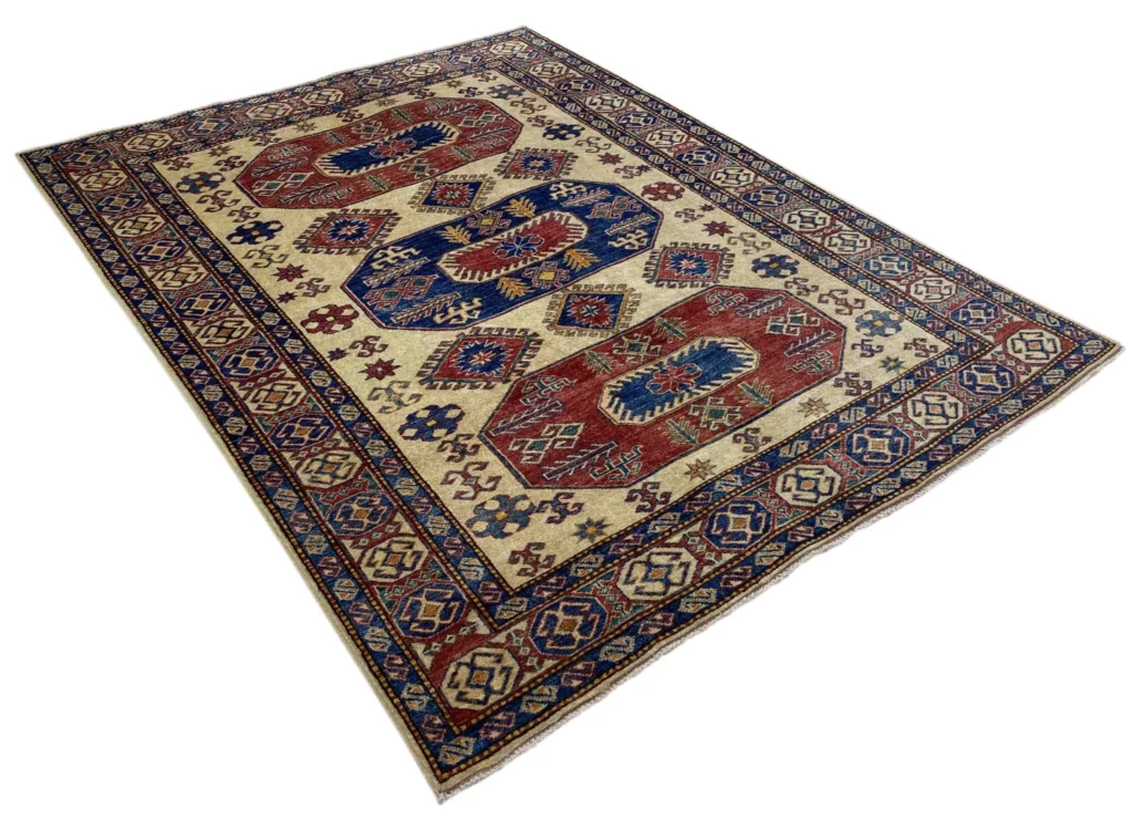 Orientteppich Kazak 224 x 167 cm Wolle handgeknüpft