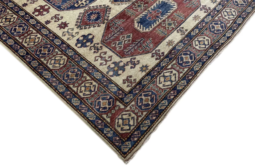 Orientteppich Kazak 224 x 167 cm Wolle handgeknüpft
