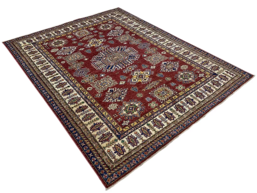 Orientteppich Kazak 233 x 186 cm Wolle handgeknüpft
