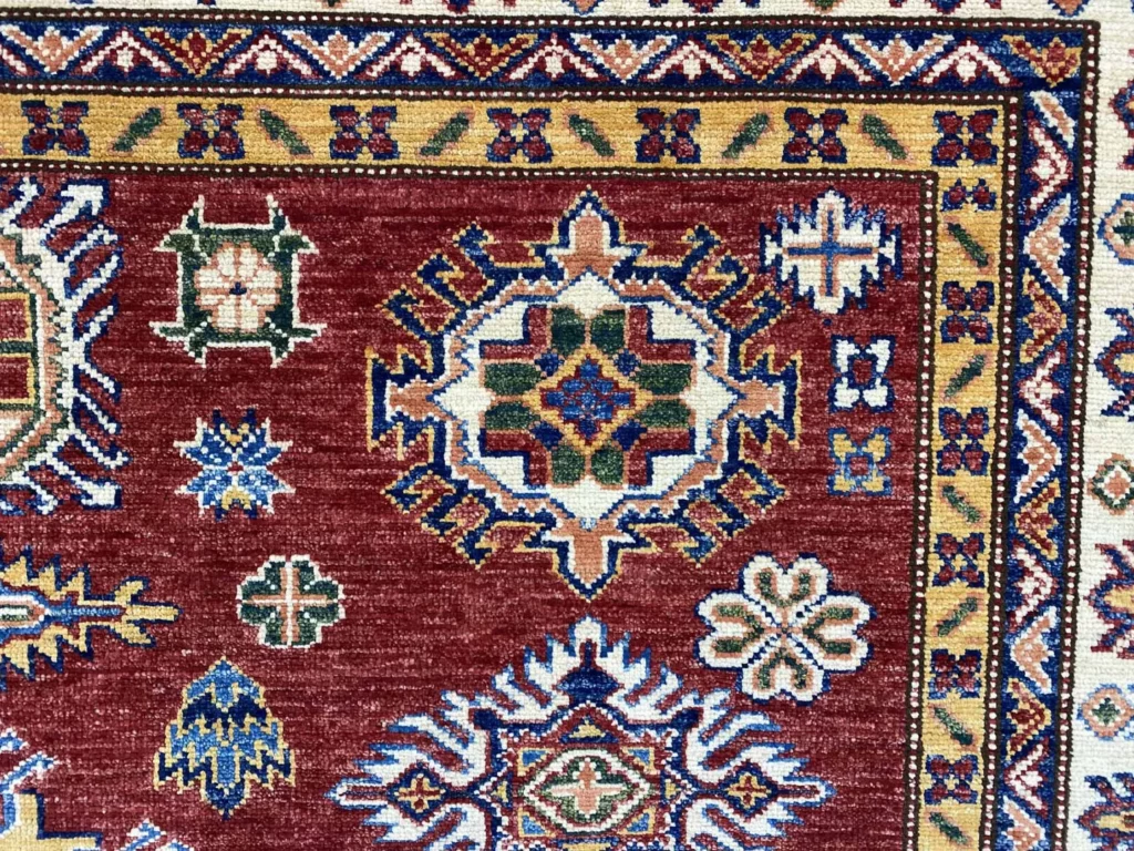 Orientteppich Kazak 233 x 186 cm Wolle handgeknüpft