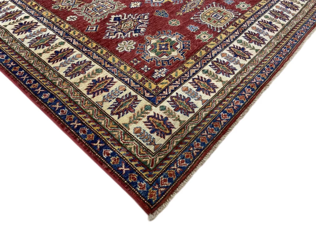 Orientteppich Kazak 233 x 186 cm Wolle handgeknüpft