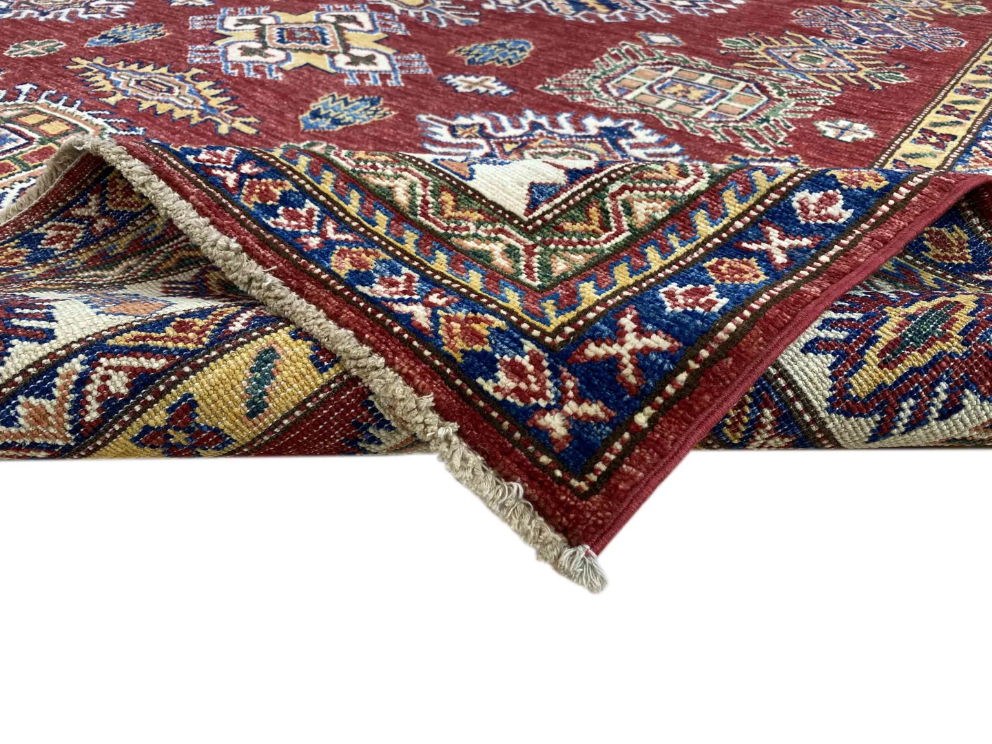 Orientteppich Kazak 233 x 186 cm Wolle handgeknüpft