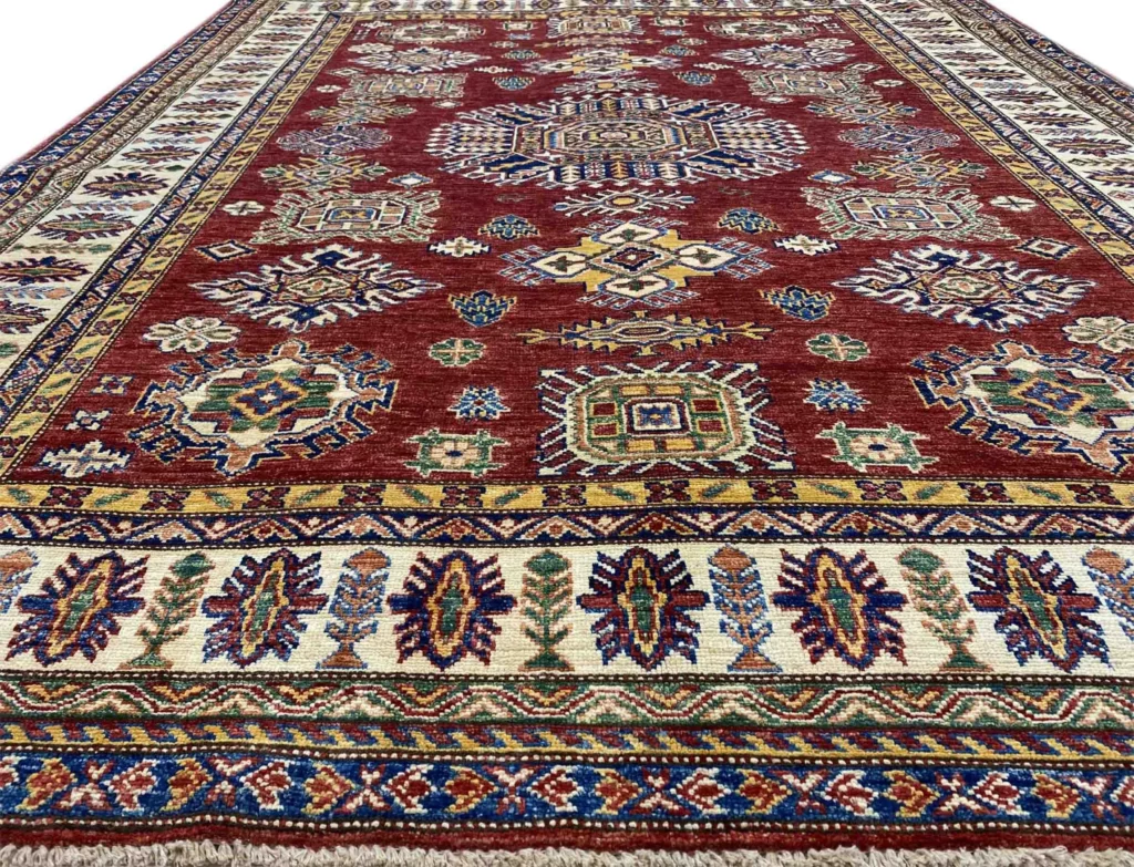 Orientteppich Kazak 233 x 186 cm Wolle handgeknüpft