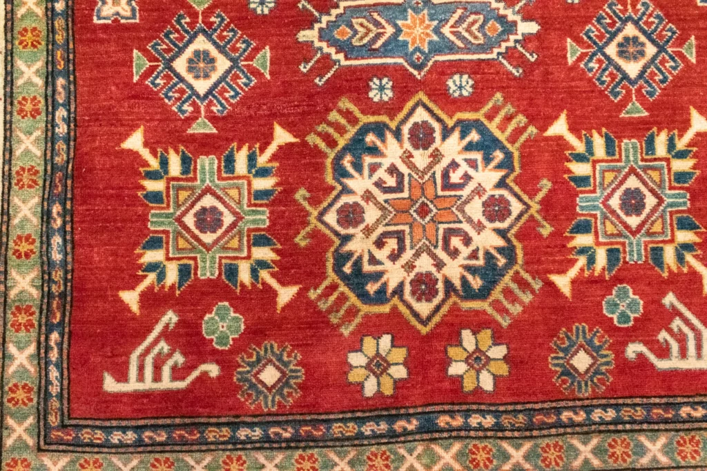 Orientteppich Kazak 253 x 188 cm Wolle handgeknüpft