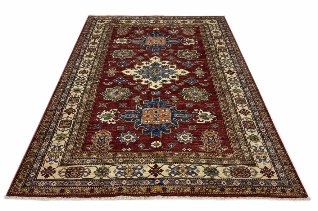 Orientteppich Kazak 267 x 185 cm Wolle handgeknüpft