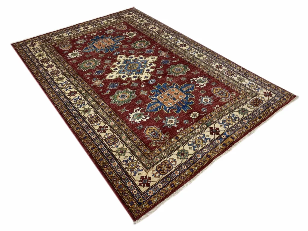 Orientteppich Kazak 267 x 185 cm Wolle handgeknüpft