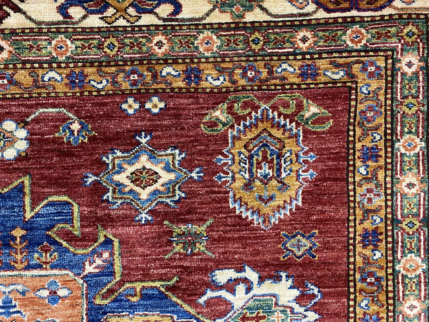 Orientteppich Kazak 267 x 185 cm Wolle handgeknüpft