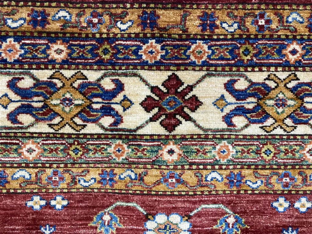 Orientteppich Kazak 267 x 185 cm Wolle handgeknüpft