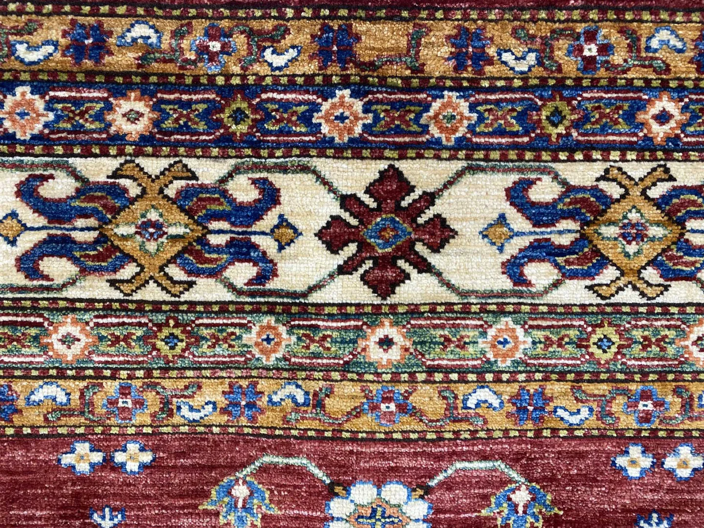 Orientteppich Kazak 267 x 185 cm Wolle handgeknüpft