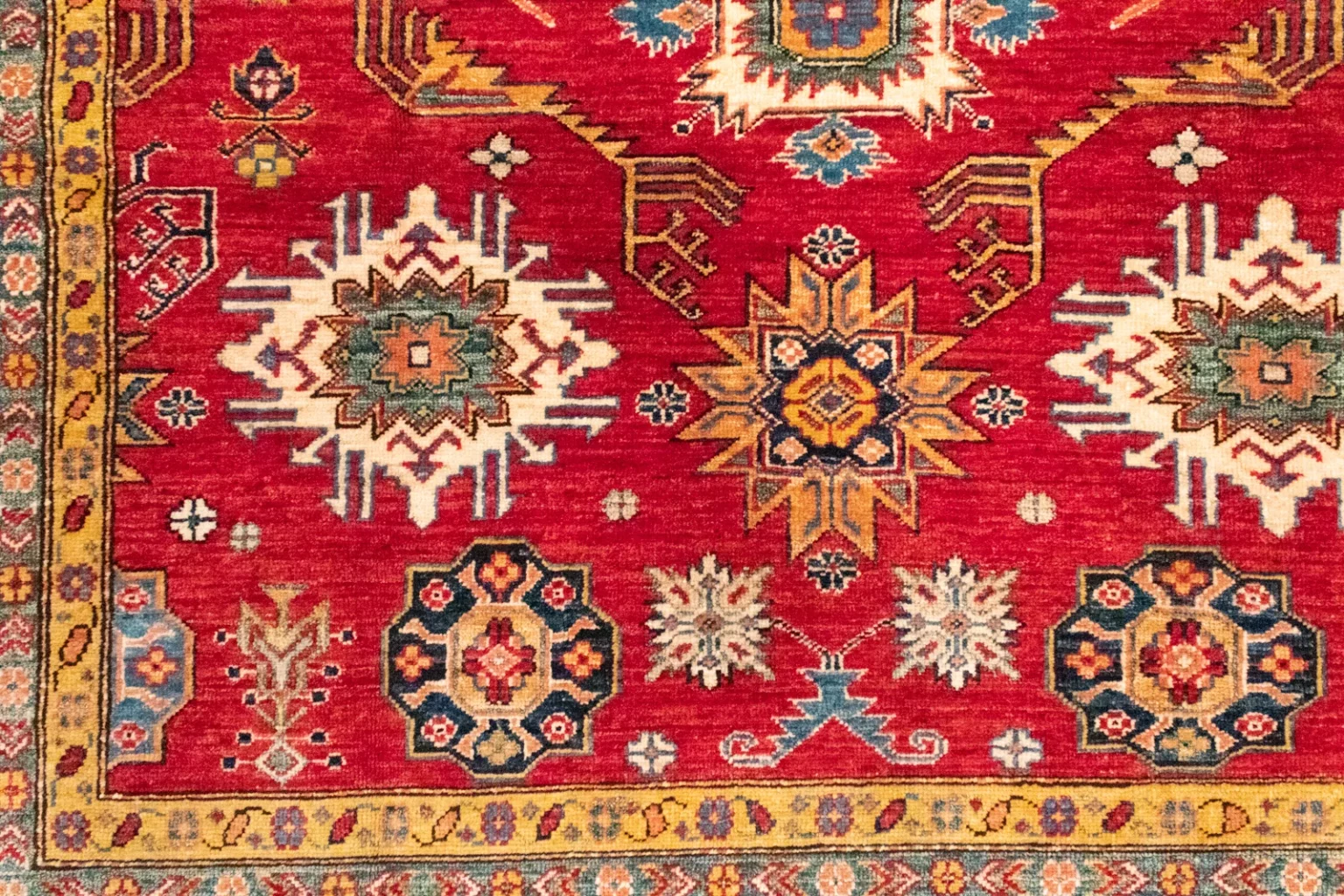 Orientteppich Kazak 271 x 188 cm Wolle handgeknüpft
