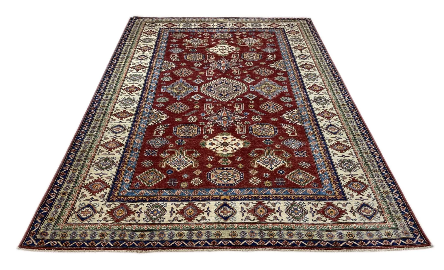 Orientteppich Kazak 297 x 209 cm Wolle handgeknüpft