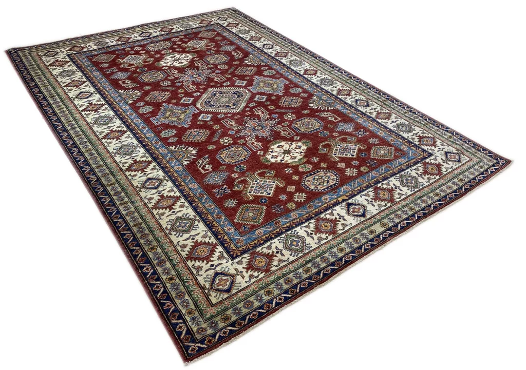 Orientteppich Kazak 297 x 209 cm Wolle handgeknüpft