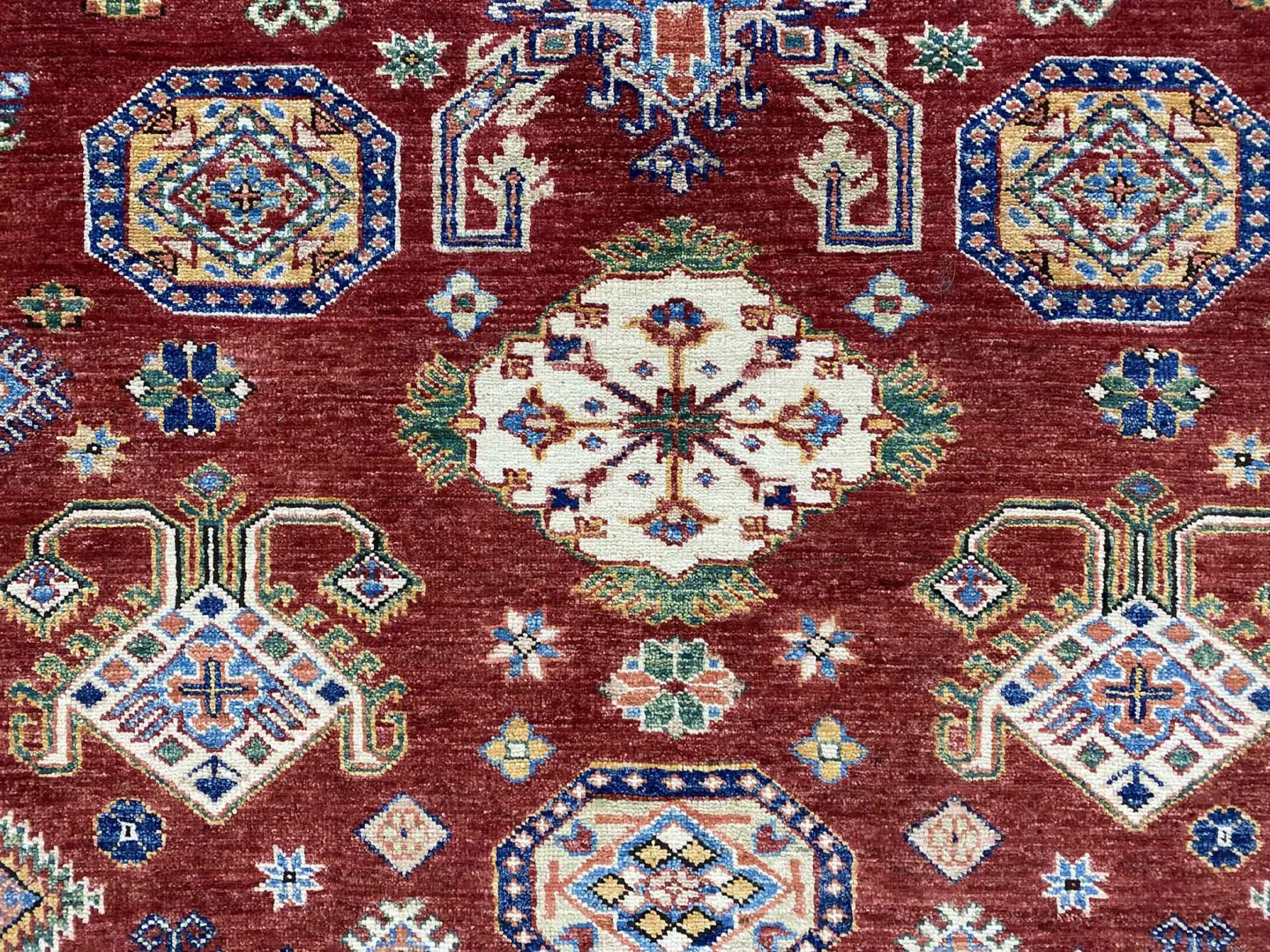 Orientteppich Kazak 297 x 209 cm Wolle handgeknüpft