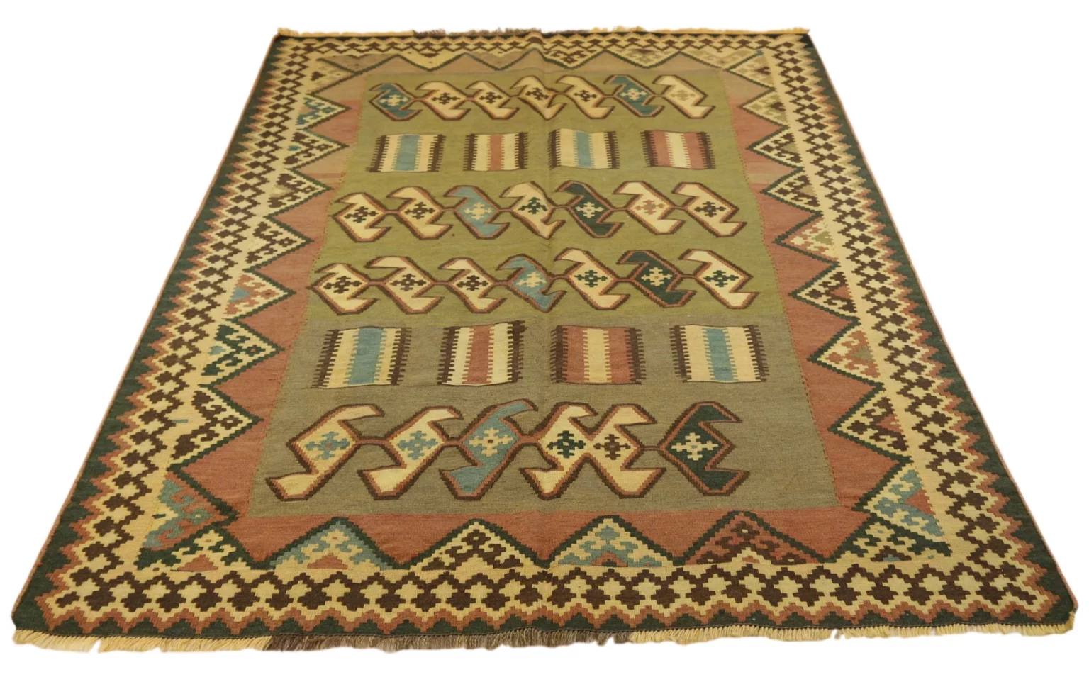 Perserteppich Fars 206 x 145 cm Wolle handgewebt