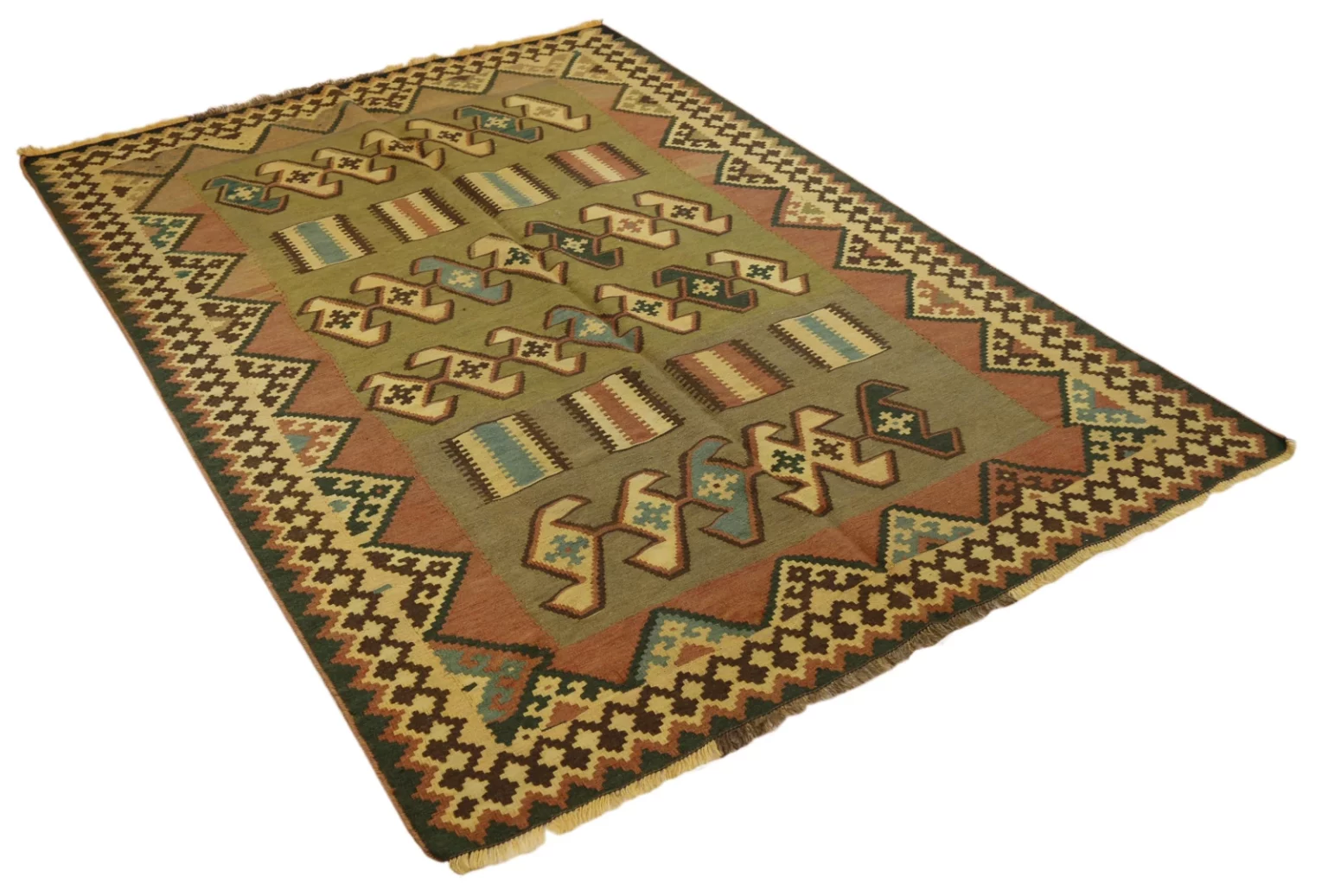 Perserteppich Fars 206 x 145 cm Wolle handgewebt
