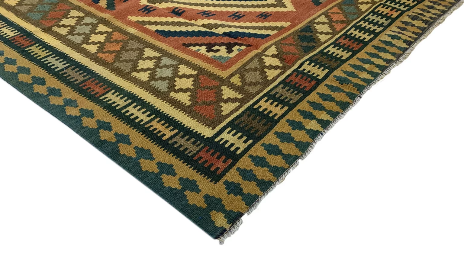 kelim-270-x-155-cm-handgewebter-teppich-mit-beidseitigem-muster-ideal-3 Perserteppich Fars 270 x 155 cm handgewebt