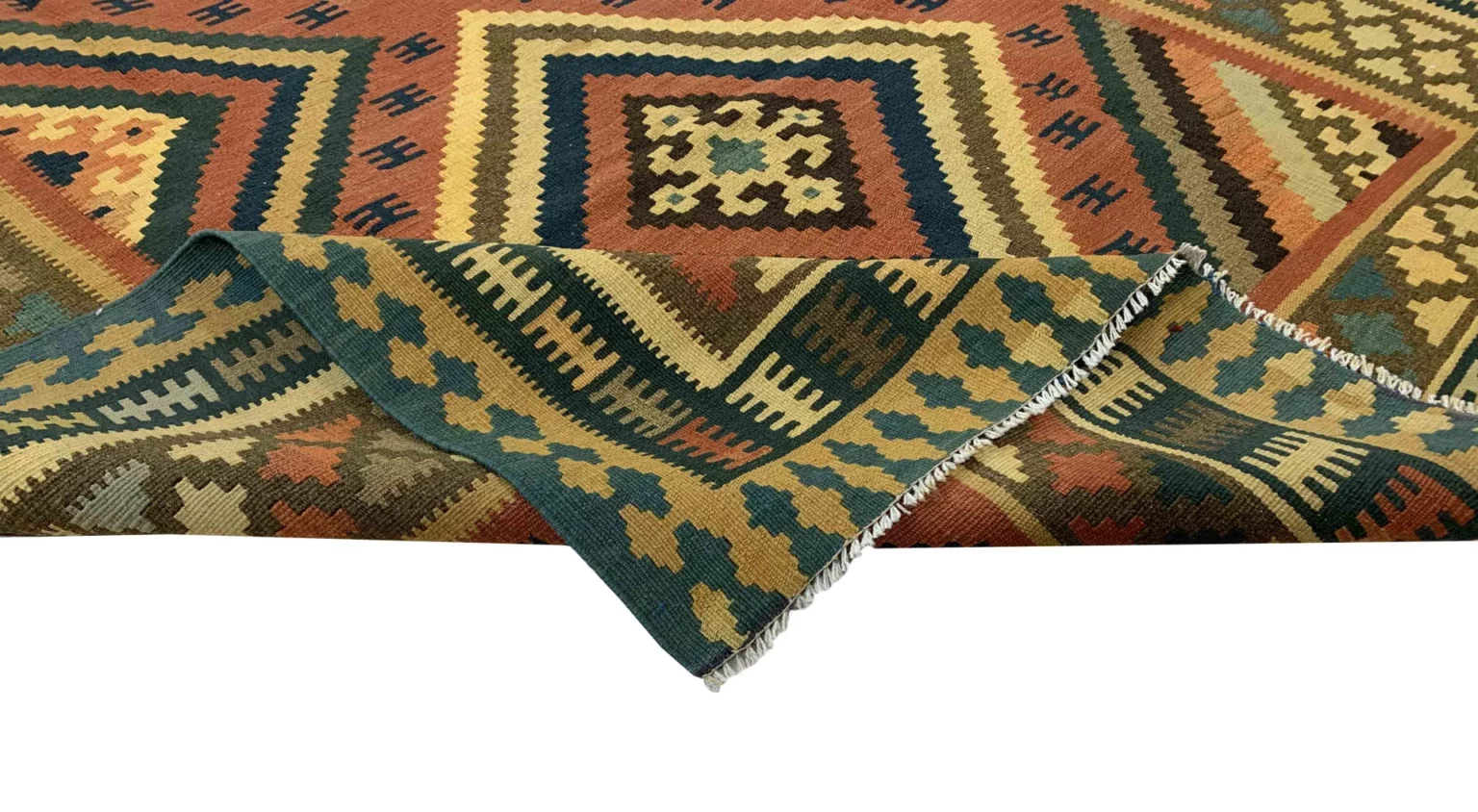 kelim-270-x-155-cm-handgewebter-teppich-mit-beidseitigem-muster-ideal-4 Perserteppich Fars 270 x 155 cm handgewebt