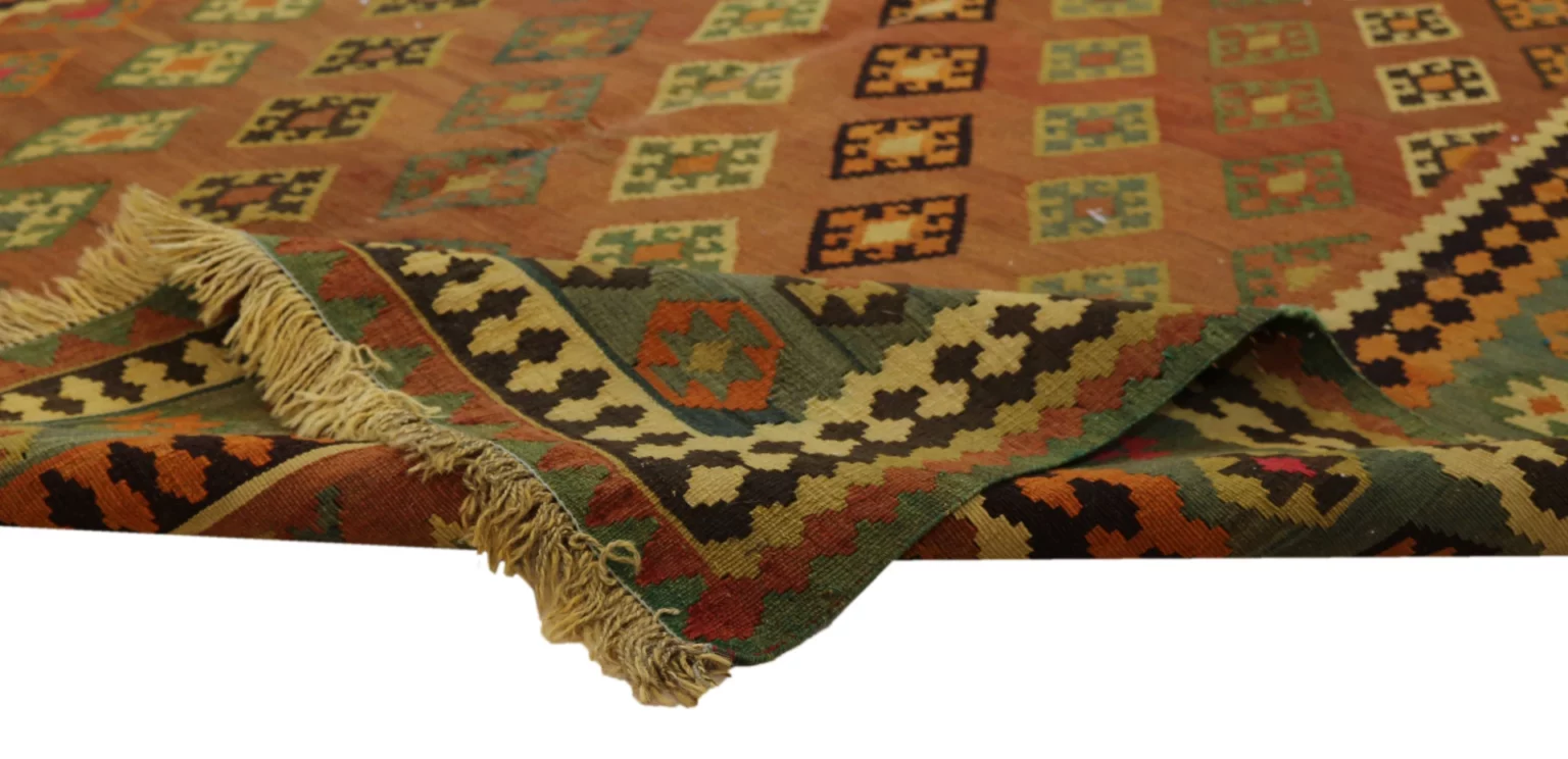 kelim-284-x-152-cm-handgewebter-teppich-mit-beidseitig-identischem-muster-1-5 Perserteppich Fars 284 x 152 cm handgewebt