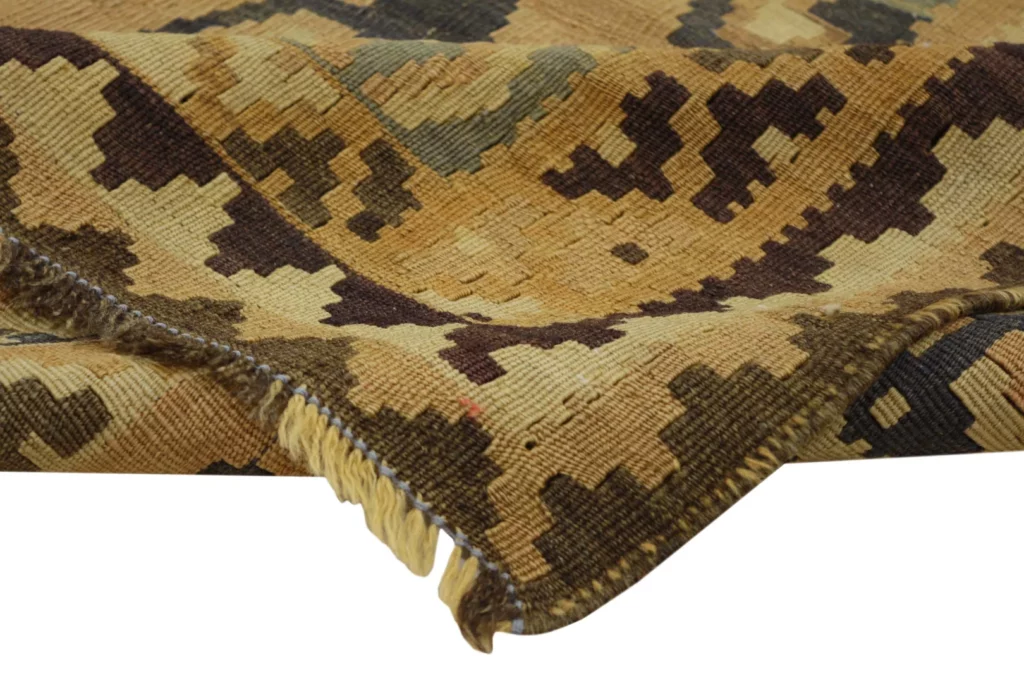 kelim-285-x-155-cm-gewebt-ohne-flor-mit-identischen-mustern-auf-vorder-1-5 Perserteppich Fars 285 x 155 cm Wolle handgewebt