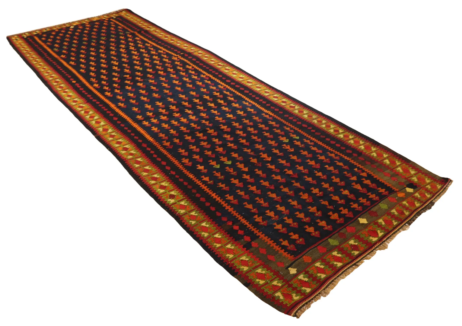 Perserteppich Fars 362 x 121 cm Wolle handgewebt