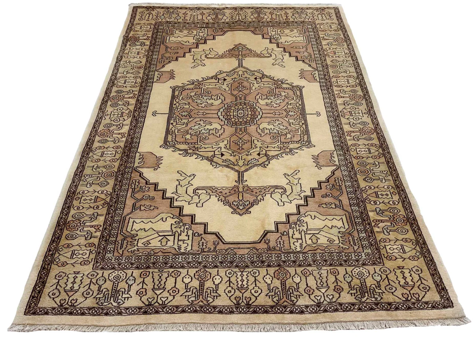 Perserteppich Yazd 275 x 175 cm Wolle handgeknüpft