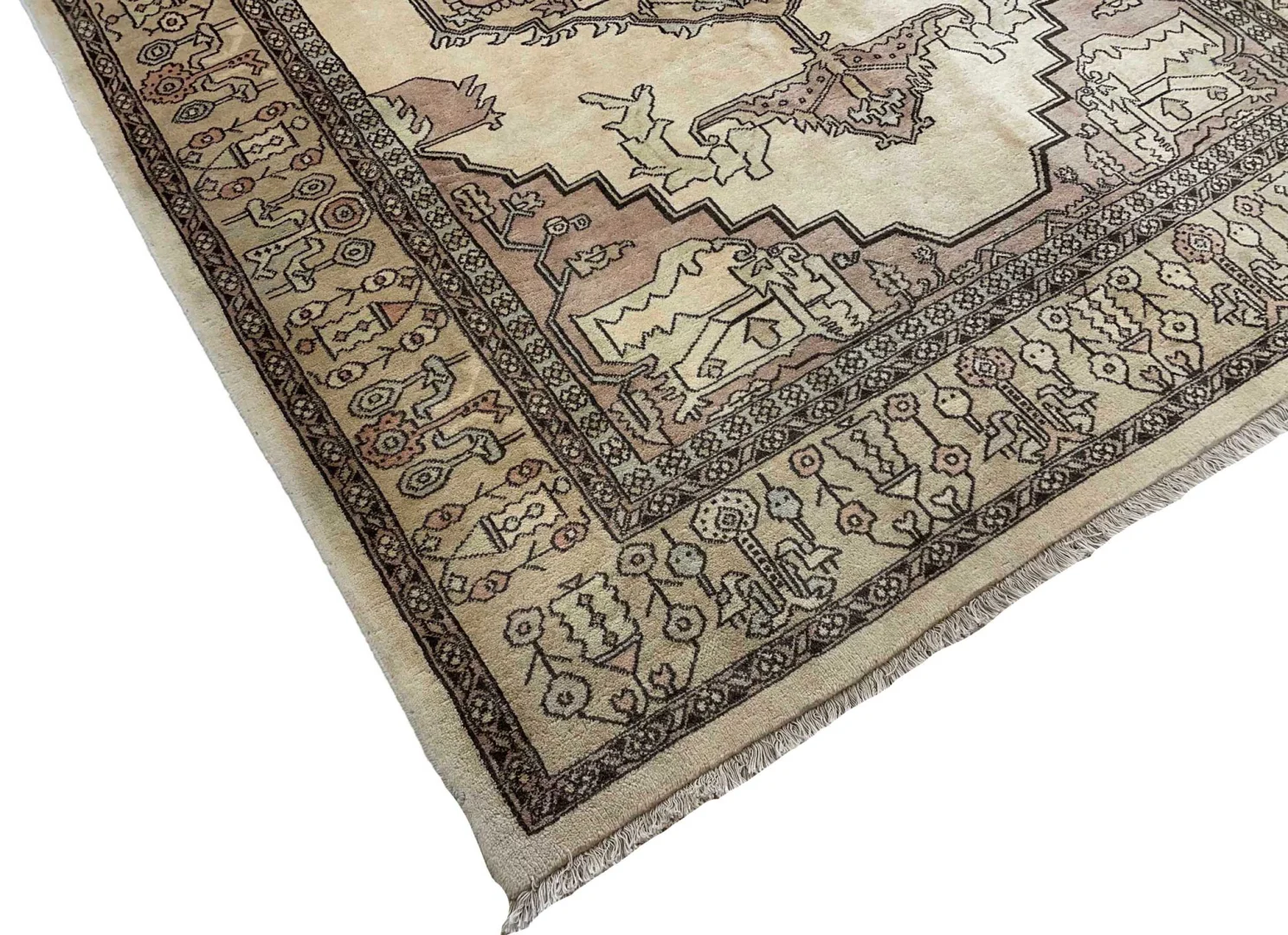 Perserteppich Yazd 275 x 175 cm Wolle handgeknüpft