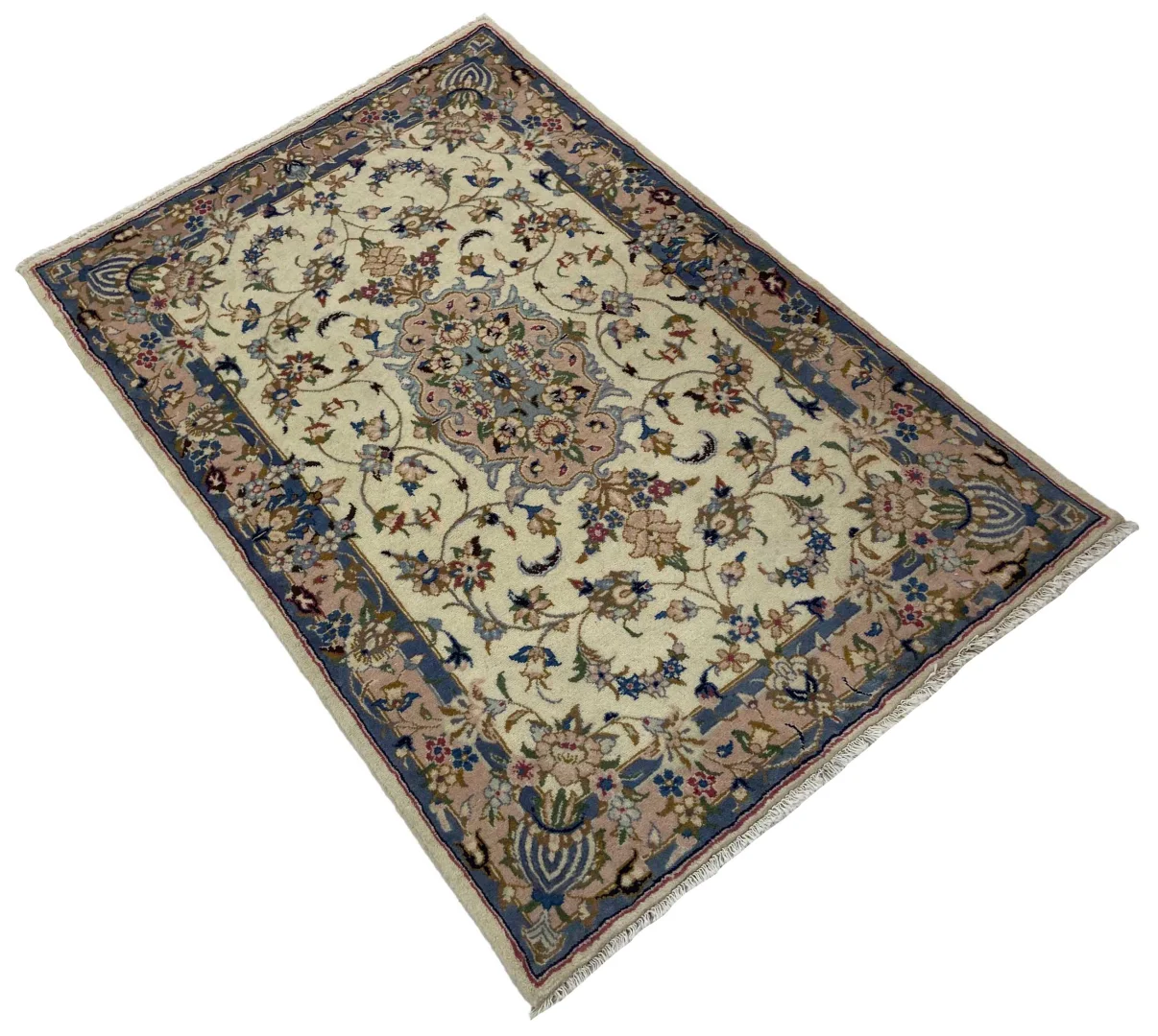 Perserteppich Keshan 147 x 98 cm Schafwolle handgeknüpft