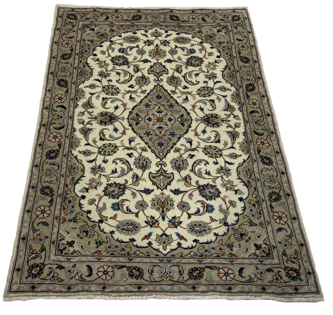 Perserteppich Keshan 147 x 99 cm Wolle handgeknüpft