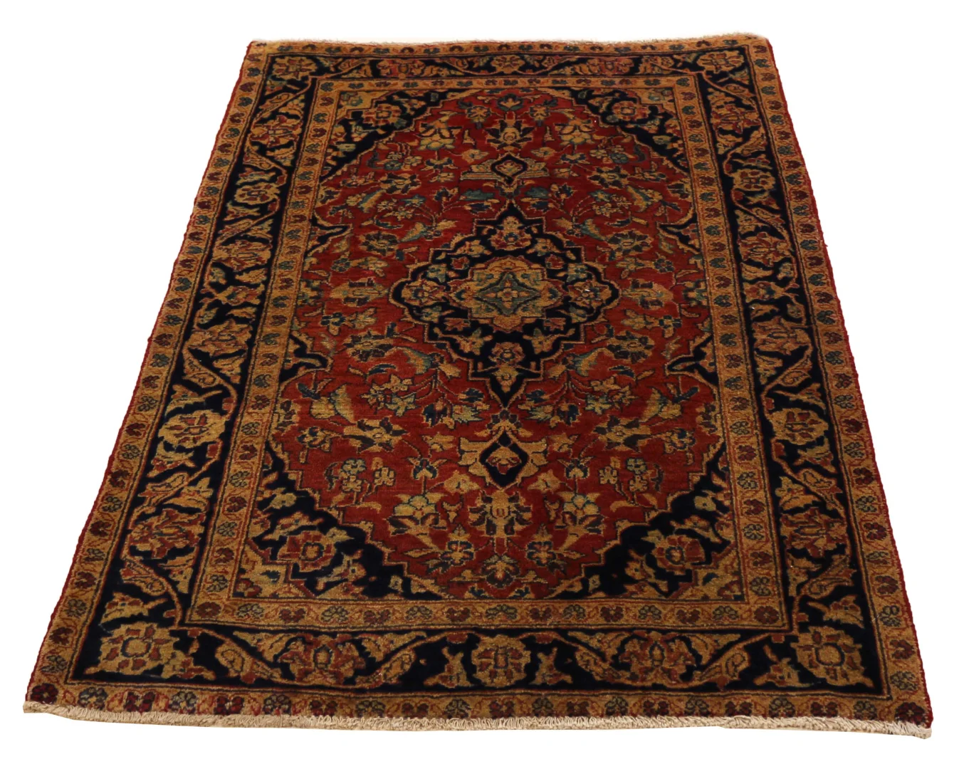 Perserteppich Keshan 148 x 93 cm Wolle handgeknüpft