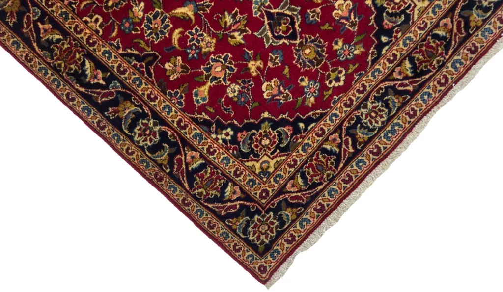 Perserteppich Keshan 148 x 95 cm Schafwolle handgeknüpft