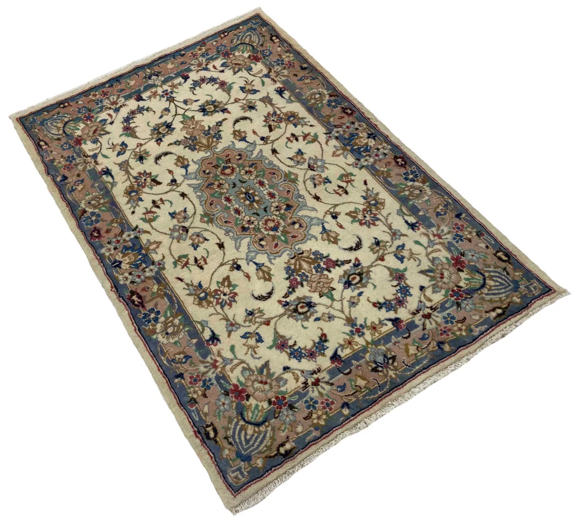 Perserteppich Keshan 148 x 98 cm Wolle handgeknüpft