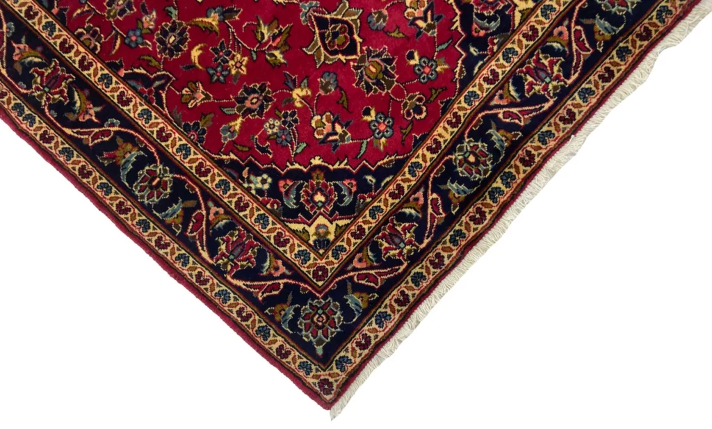 Perserteppich Keshan 150 x 100 cm Schafwolle handgeknüpft