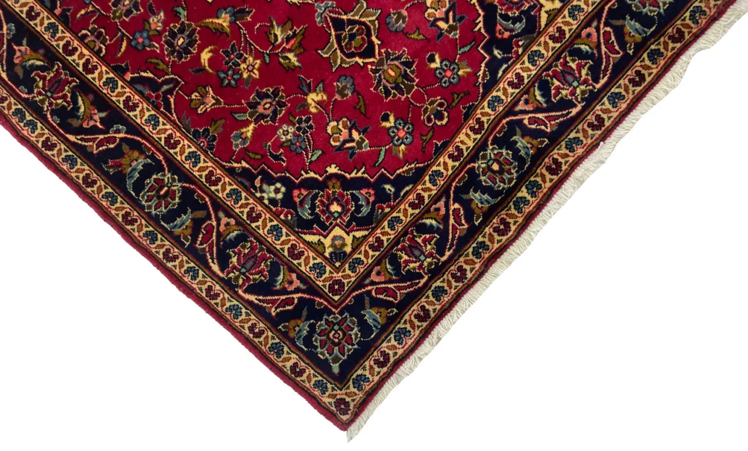 Perserteppich Keshan 150 x 100 cm Schafwolle handgeknüpft
