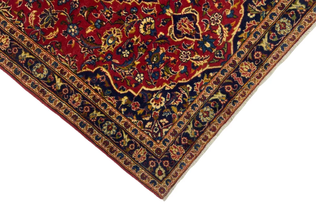 Perserteppich Keshan 150 x 112 cm Schafwolle handgeknüpft