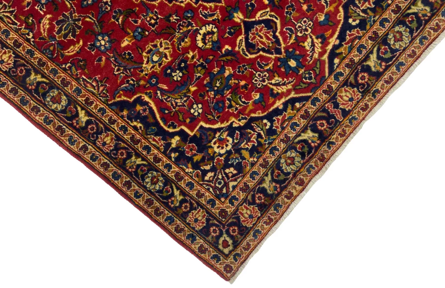 Perserteppich Keshan 150 x 112 cm Schafwolle handgeknüpft