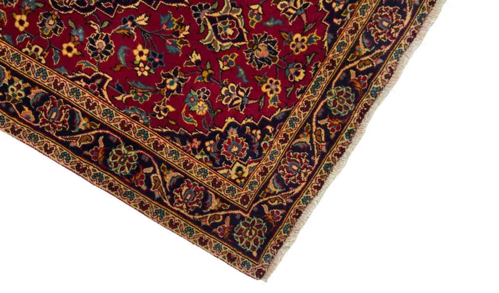 Perserteppich Keshan 151 x 96 cm Schafwolle handgeknüpft
