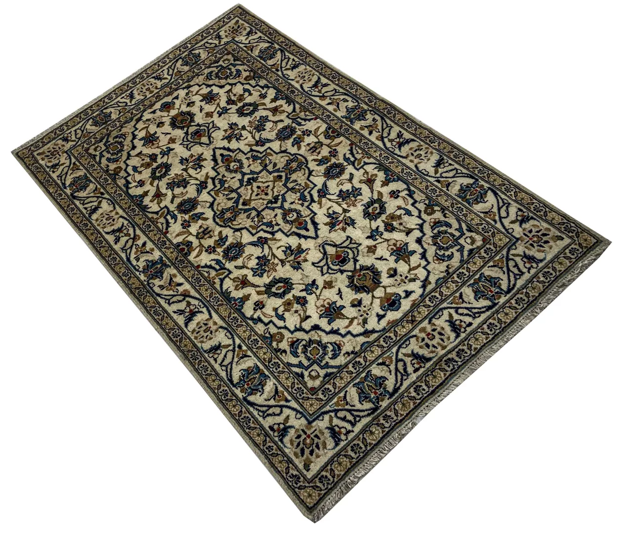 Perserteppich Keshan 151 x 98 cm Wolle handgeknüpft