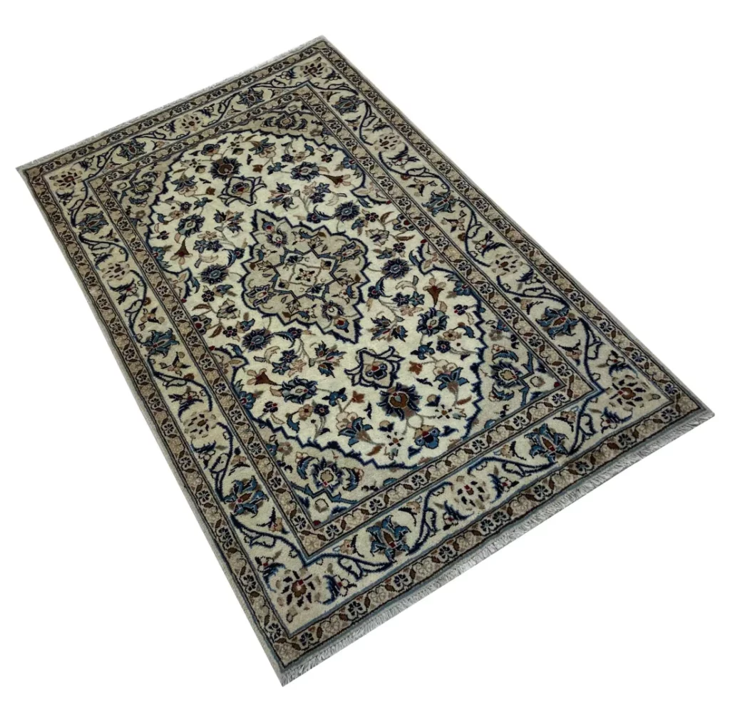 Perserteppich Keshan 151 x 98 cm Schafwolle handgeknüpft
