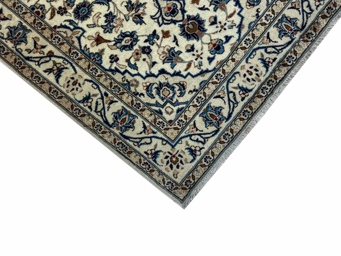 Perserteppich Keshan 151 x 98 cm Schafwolle handgeknüpft