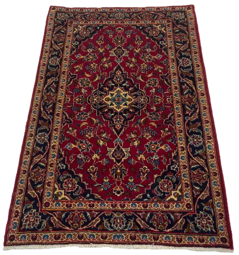 Perserteppich Keshan 152 x 100 cm Schafwolle handgeknüpft