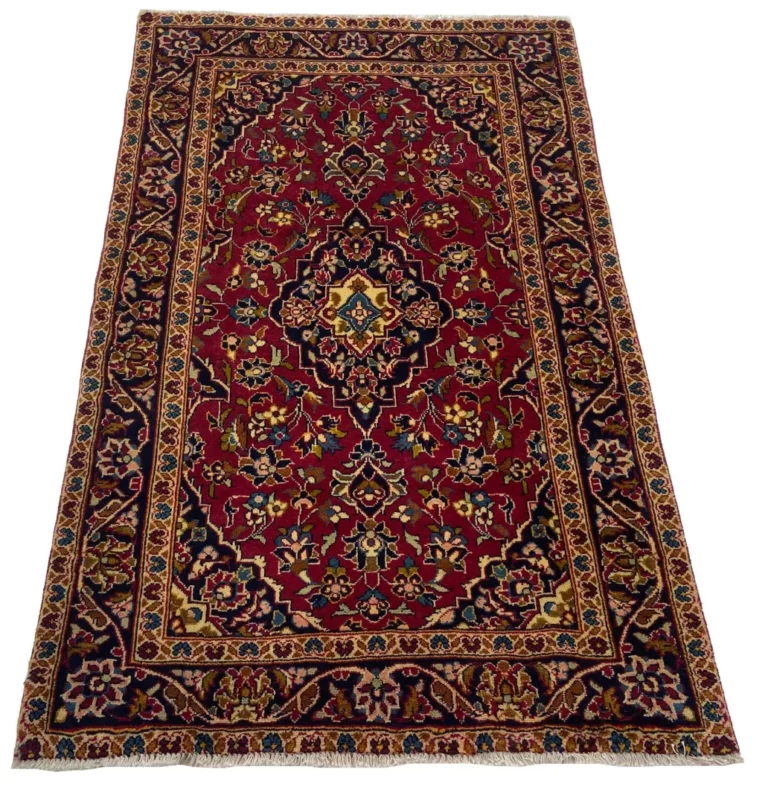 Perserteppich Keshan 152 x 95 cm Wolle handgeknüpft