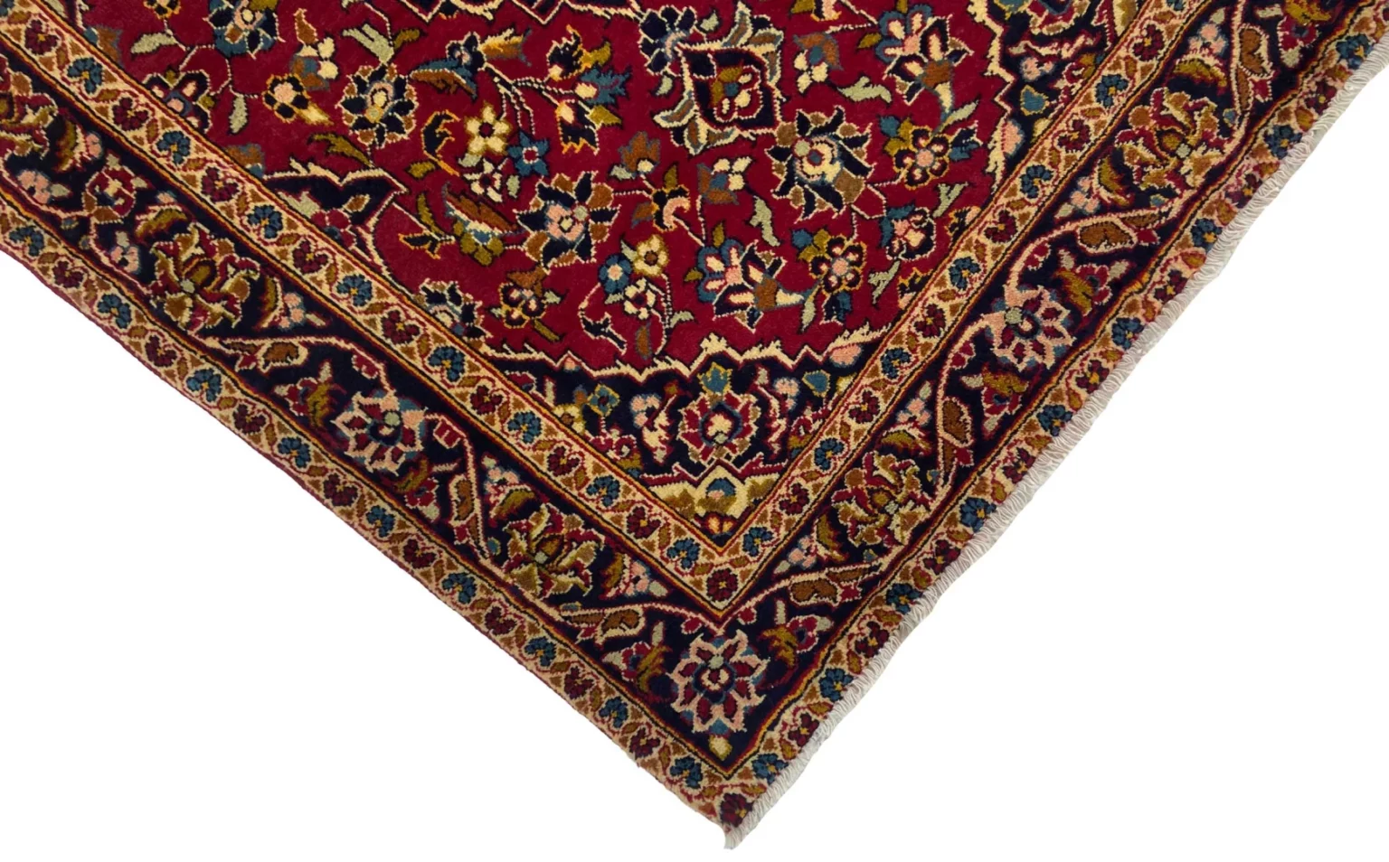 Perserteppich Keshan 152 x 95 cm Wolle handgeknüpft