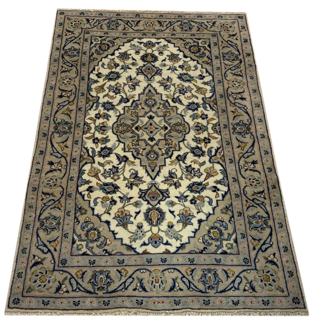 Perserteppich Keshan 152 x 97 cm Wolle handgeknüpft
