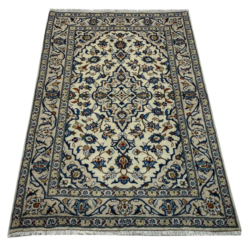 Perserteppich Keshan 152 x 98 cm Schafwolle handgeknüpft